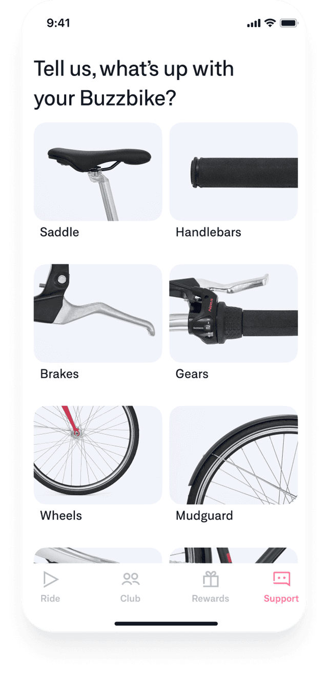 Buzzbike app maintainance service