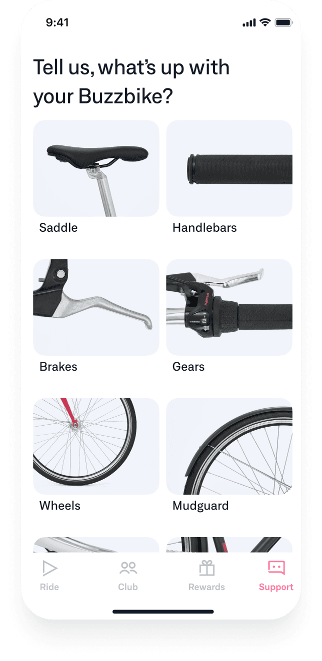 Buzzbike app maintainance service