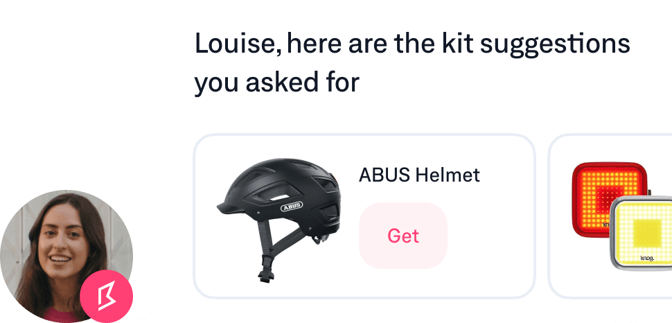 Conceirge text message 1: Louise, here are the kit suggestions you asked for